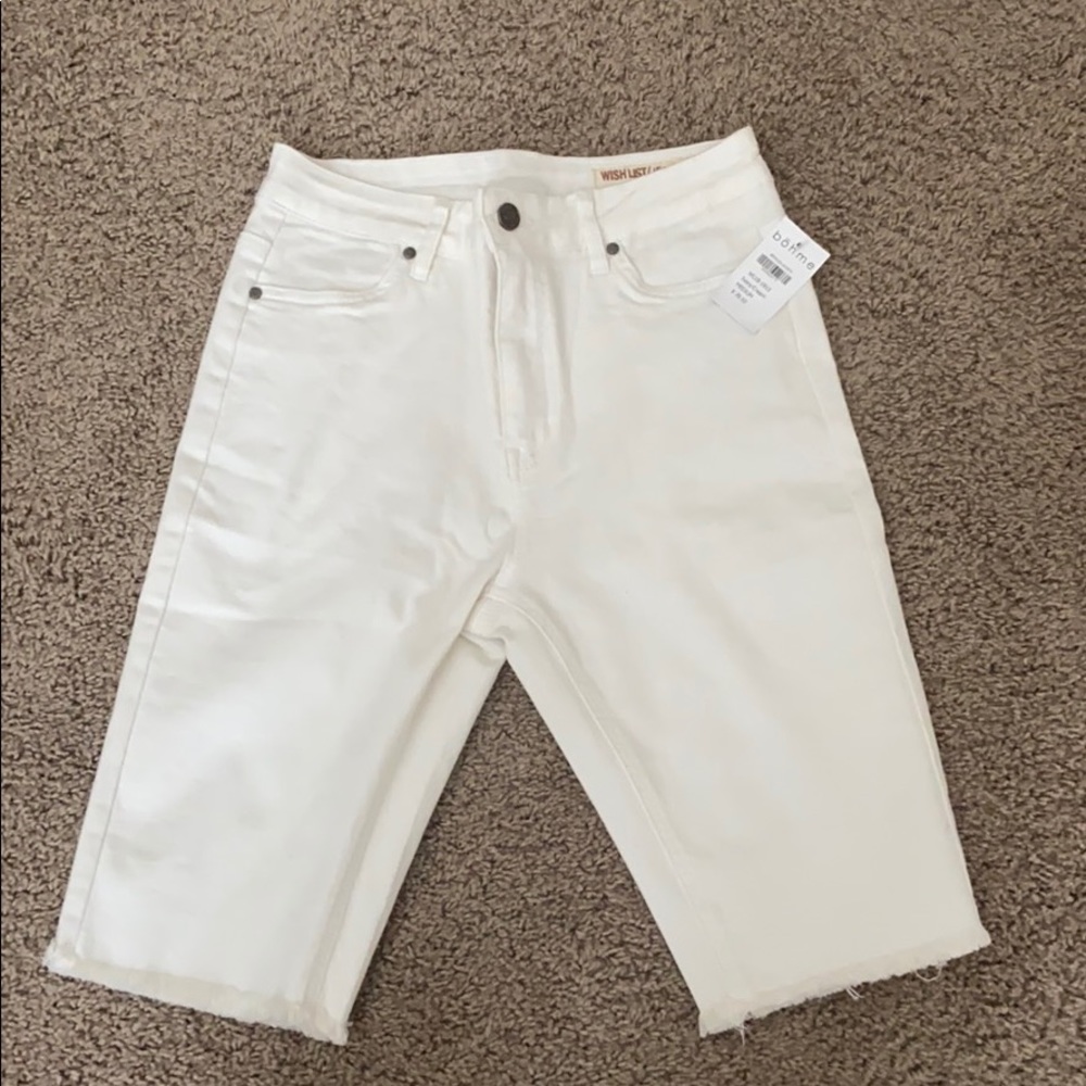 Brand New with Tags Cream Bermuda Shorts